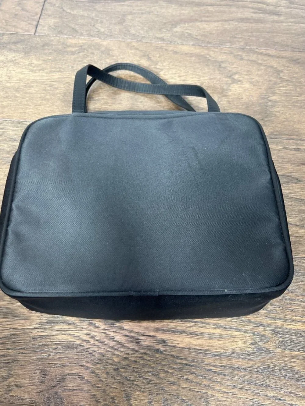 VINTAGE KATE SPADE Double Handle Nylon Bag Black EUC